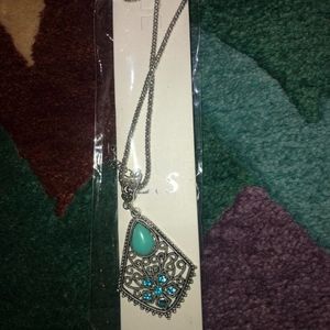 Louis Fashion Silver Diamond Shaped Necklace